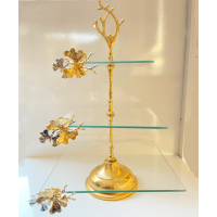 Square glasss butterfly stand suitable for home decor and also for occasions